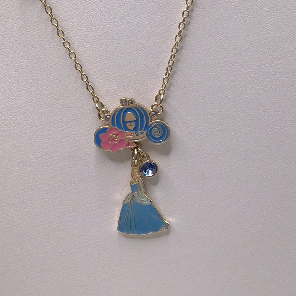 Disney Parks Cinderella Necklace and Earrings Set - Picture 2 of 4